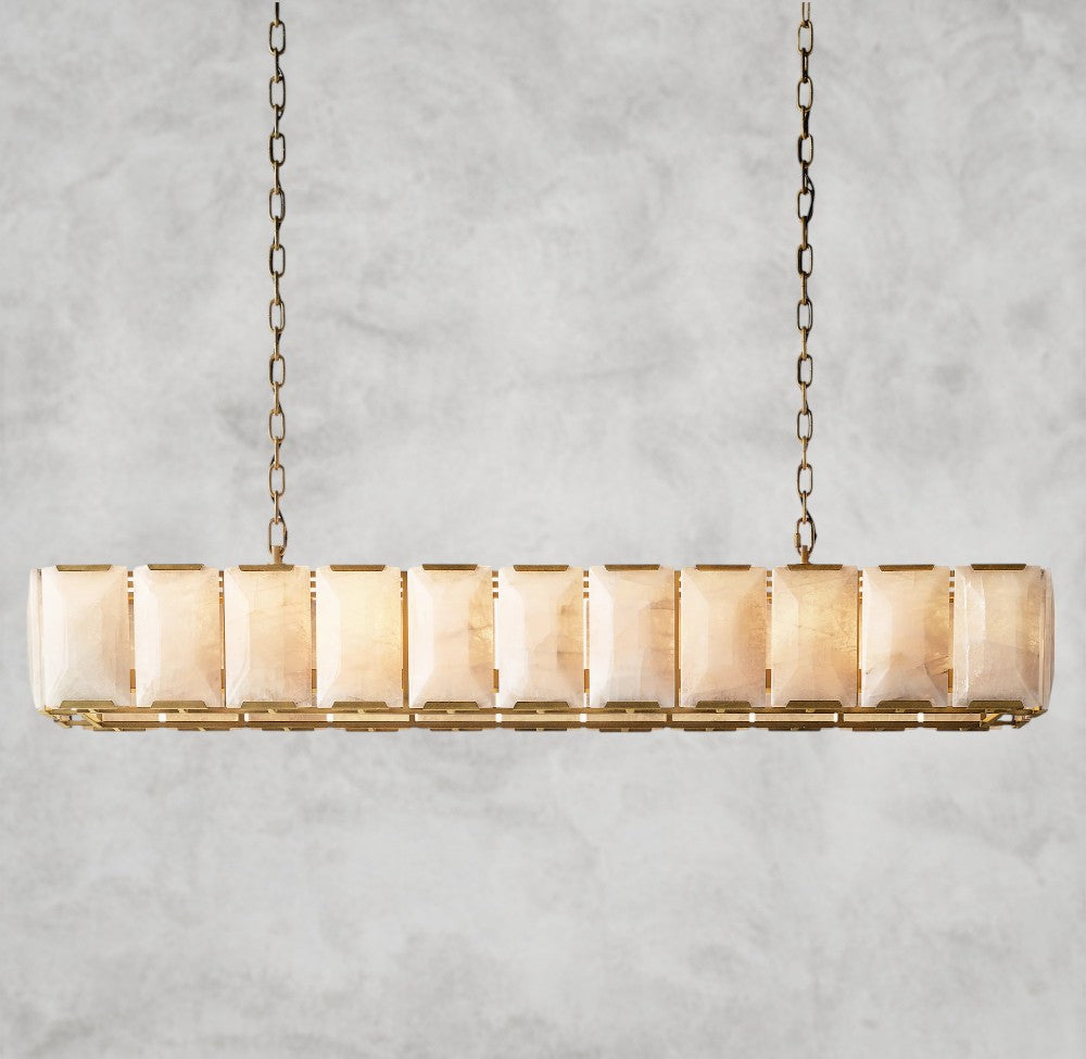 Harlow Calcite Rectangular Chandelier 42", 54", 62", 74"
